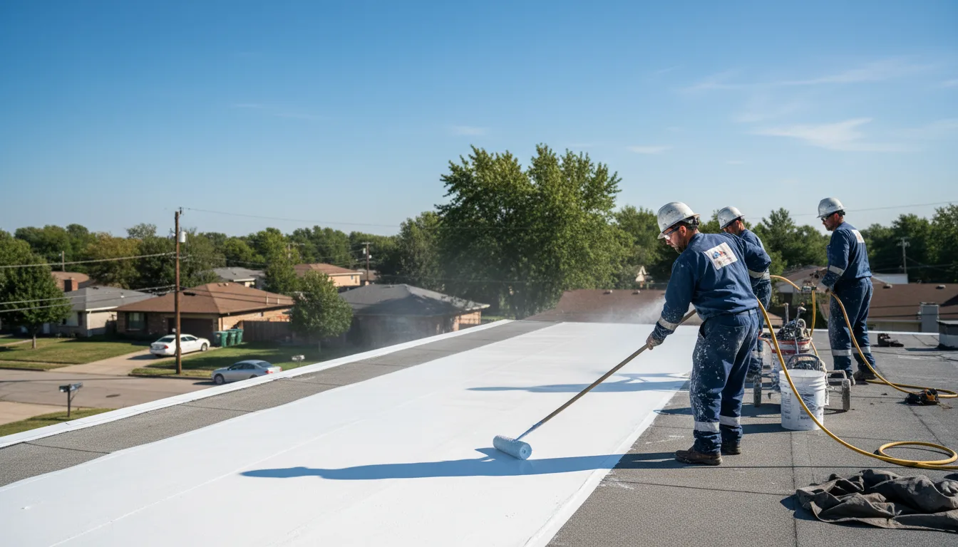 Commercial roof coating in Sallisaw, OK near me